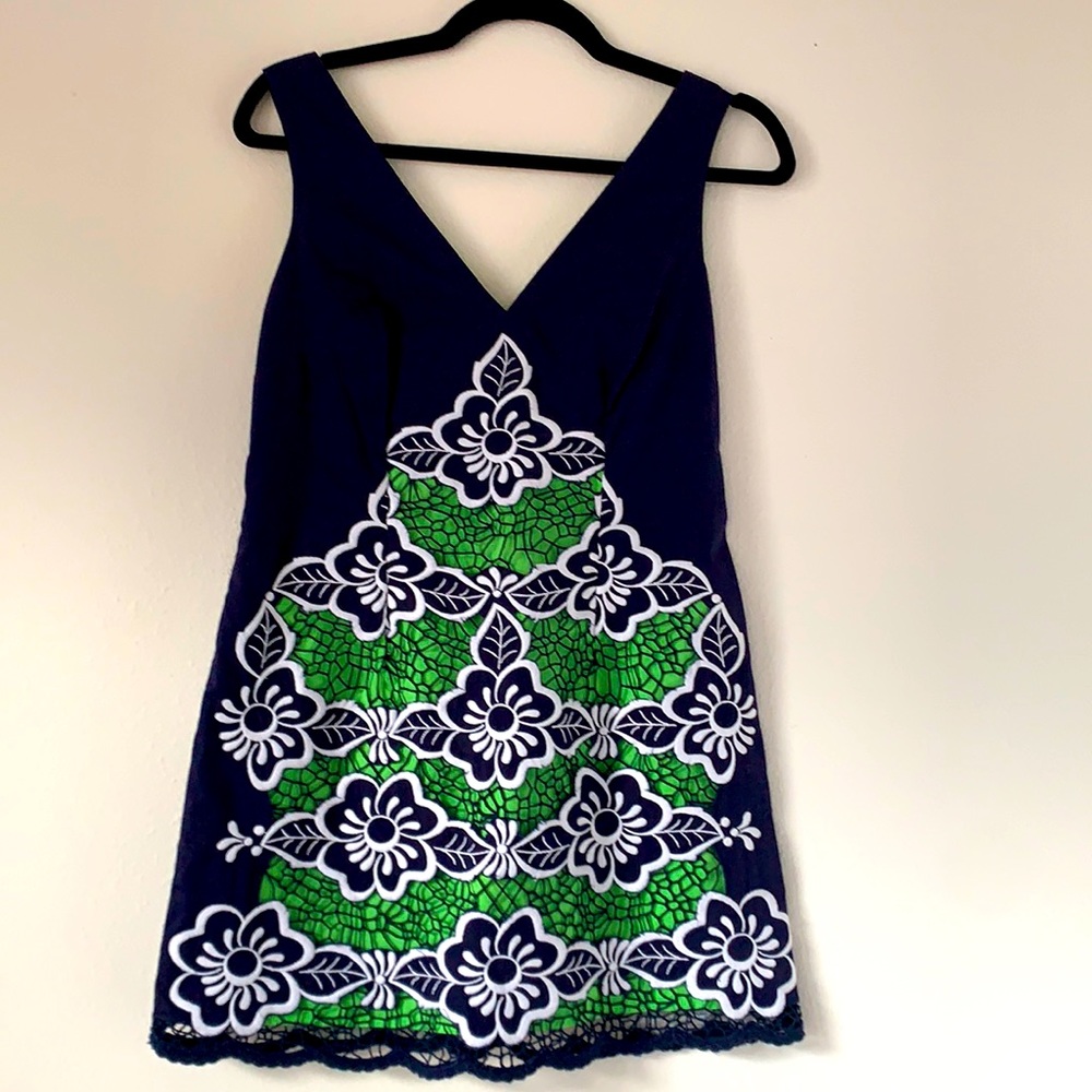 Lilly Pulitzer jungle flowers embroidered dress